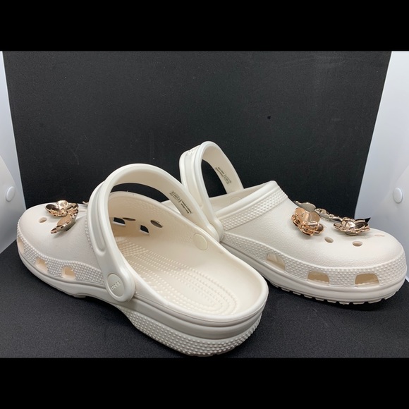 rose gold crocs womens